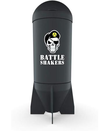Battle Shakers Arsenal - Set of 4 Military Shaker Bottles 20 oz - Missile, Bomb, Torpedo, Bullet - Protein Cup with Storage Compartment - Dishwasher Safe & BPA Free - Buy Online on GoSupps.com