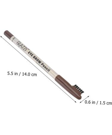Mikinona 12pcs Eyebrow Pencil with Brush Eyebrow Pen Easy Coloring Brow Pencil Cosmetic Pencils Wood - Buy Online on GoSupps.com