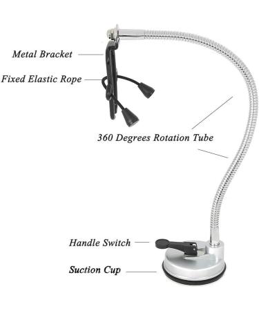 Hair Dryer Holder Dry and Styling Hair Dryer Holder 360 Degree Rotatable Hands-Free Hair Dryer with Strong Suction Cup Blow Dryer Holder Removable Suction Cup Stand - Buy Online on GoSupps.com