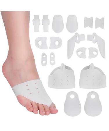 9 Pairs Silicone Finger Separators Toe Separators For Heeled Boots Hiking Playing Sports Toenail Gel Protection For Stubbed Toes Pain Relief