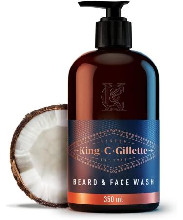 King C. Gillette Beard Grooming Kit for Men - Toiletry Bag with Beard & Face Wash + Beard Balm + Comb - Gifts for Men - Buy Online on GoSupps.com