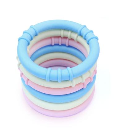ARK Grabber Baby Beißring - Textured Teething Toy for Babies 6 Months+ | Supports Jaw Motor Skills & Chewing | Includes ATC Care Instructions - Light Blue - Buy Online on GoSupps.com