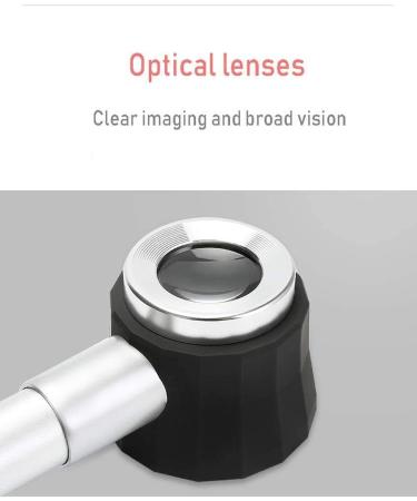 Magnifying Glasses Vision aids Handheld 45x Magnifying Glass HD with Graduated Portable Magnifying Glass Stationery Office Supplies 1PCS Better Life - Buy Online on GoSupps.com