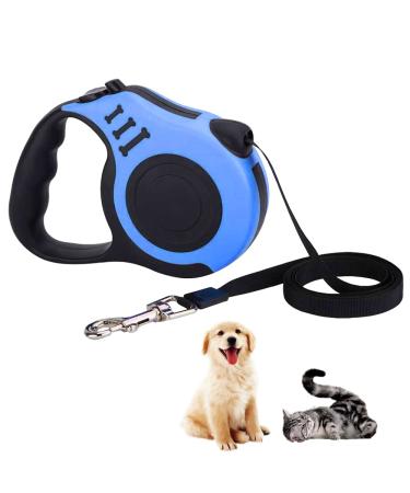 Dog leash retractable dog leash extendable dog leash for small medium and large dogs blue 5 m blue 5 m - Buy Online on GoSupps.com