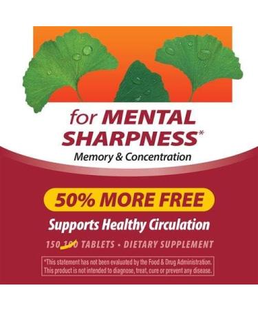 Nature's Way Ginkgold 60mg Tablets 150ea - Pack of 2 Boxes - Buy Online on GoSupps.com