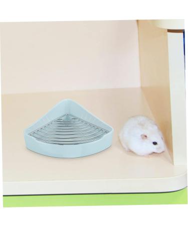 HANABASS Small Pet Ceramic Toilet Rabbit Litter Tray Chinchilla Potty Tray Rabbit Toilet Cat Toilet Ceramics 24x18.5cm Sky-blue - Buy Online on GoSupps.com