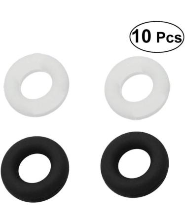 Healifty 10 Pairs Anti-Slide Silicone Ring Ear Hooks for Glasses & Sunglasses - White & Black Accessories for Repair - Buy Online on GoSupps.com