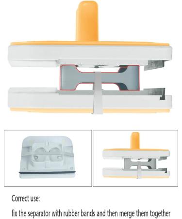 Window Cleaner Wipers Double-Side Glass Cleaner Window Cleaner Glider Washing Brush Equipment Glass Wiper Cleaning Tool for High-Rise and Car Glazed Windows Thickness (A White 18 - Buy Online on GoSupps.com