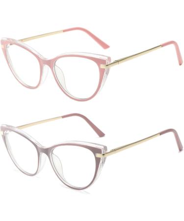Shop LJczka Cat Eyes Blue Light Blocking Glasses for Women - Retro Style Purple Filter for PC TV & Mobile - Buy Online on GoSupps.com