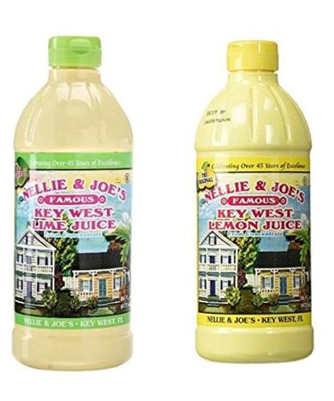 Nellie & Joes Famous Key West Lemon & Lime Juice 16oz TWIN PACK 2