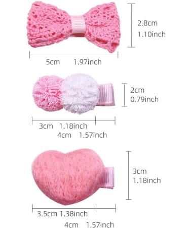 ibasenice 3 Pairs Hair Clips Women Heart Hair Barrette Bow Hair Pin Cute Hair Accessories for Party - Buy Online on GoSupps.com