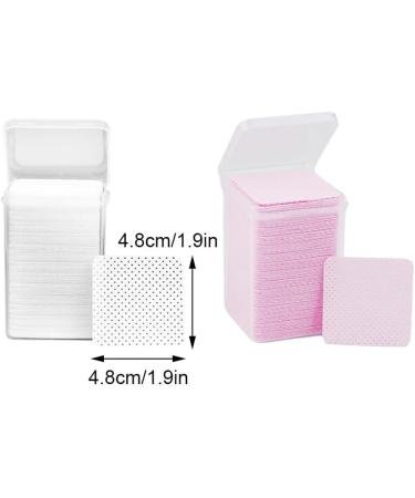 Dajidafu 4set Non-woven Lint Free Nail Wipes for Ultimate Nail Cleaning Solution Absorbency Wide Range Of Uses Cotton white - Buy Online on GoSupps.com