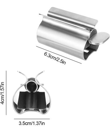 Tube Squeezer Set - 4 Stainless Steel Presses for Toothpaste & Cosmetics | Easy Stand Function - Buy Online on GoSupps.com