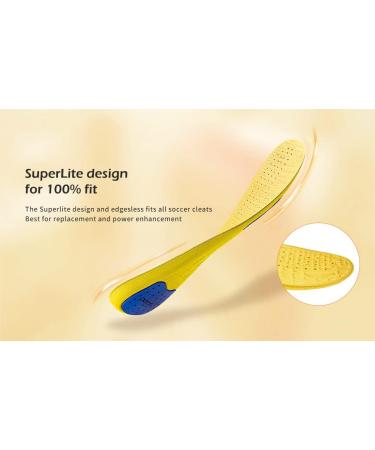 OUPOWER Soccer Cleat Insole Gen3-Extra Thick Empire Yellow (US6.5-7) - Buy Online on GoSupps.com