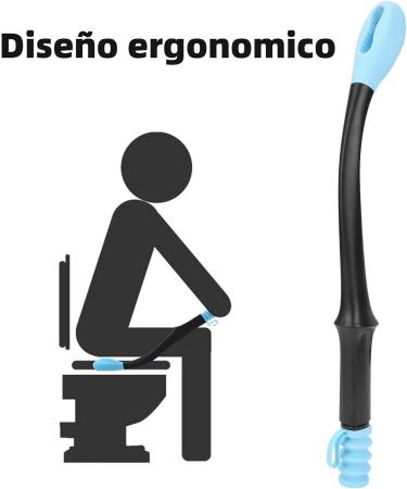 Toilet Aid Long Grip for Comfort & Independence Toilet Paper Wipers for Seniors & Limited Mobility (Black) - Buy Online on GoSupps.com