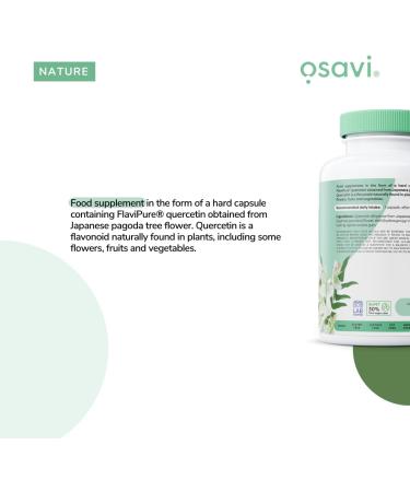 Osavi Natural Quercetin 500mg - 120 vegan caps - Buy Online on GoSupps.com