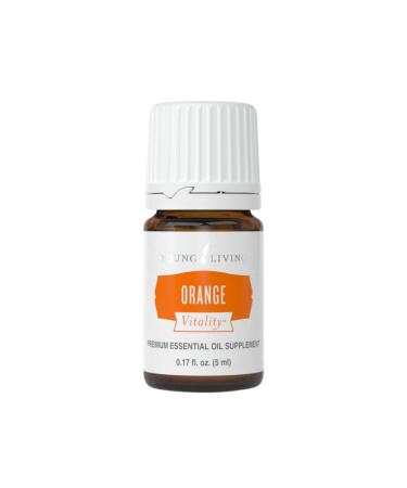 Young Living Vitality Orange Essential Oil 5ml Bottle - Zesty and Refreshing Citrus Flavor - 100% Pure and Natural - Cold-Pressed and Fresh - 100% Pure and Therapeutic Grade