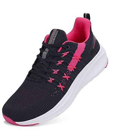 Dannto Women Running Shoes Lightweight Walking Sneakers Tennis Gym Athletic Sports Casual Fashion Jogging 6 Dark Blue