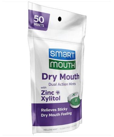 Buy SMART MOUTH Dry Mouth Dual Action Mints 50ct - Fast Shipping Worldwide - Buy Online on GoSupps.com