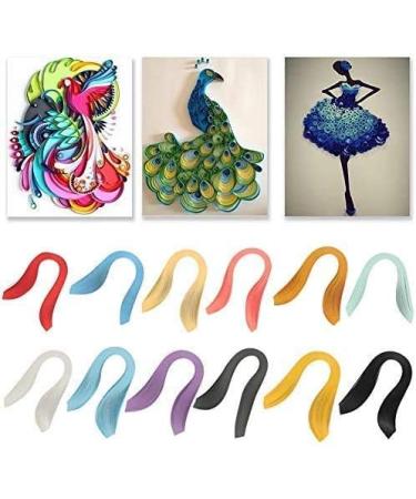 ViaGasaFamido Quilling Paper 600 Strips 3mm Width Pure Color Origami Paper - Red | DIY Hand Craft Supplies - Buy Online on GoSupps.com