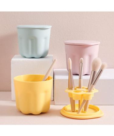 2 Sets Sky-Blue PP Washing Bowls - Makeup Brush Cleaner Kit & Beauty Tool Washer - Rinsing Bowl & Cleaning Supplies (8.5x8cm - Buy Online on GoSupps.com