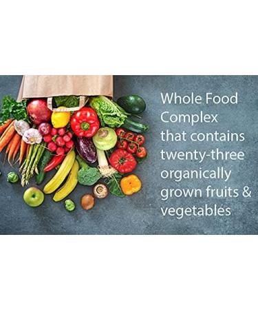 Modern Organics Vitamin C | 500mg Whole Food Vitamin C from Acerola Cherry Extract with Citrus Bioflavonoid Complex | 23 Organic Fruits & Vegetables Blend | Probiotics and Enzymes | 60 Vegan Capsules - Buy Online on GoSupps.com