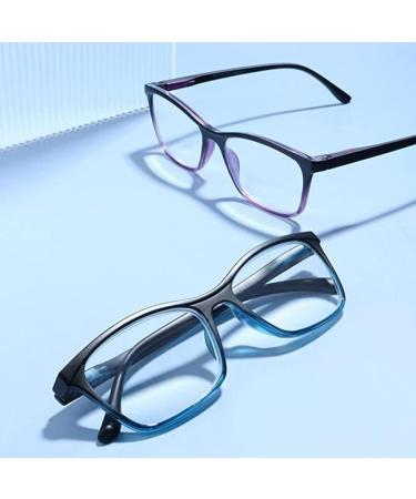 High-Quality EFE Reading Glasses for Women - Black Matt Comfortable Rectangular Design Vintage Style Feather Hinges Glare Protection - 3.00 Power - Buy Online on GoSupps.com