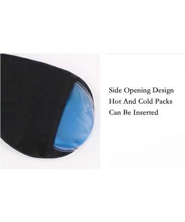 Silk Sleep Mask for Sleeping - Super Smooth Eye Cover in Gender-Neutral Black - Buy Online on GoSupps.com