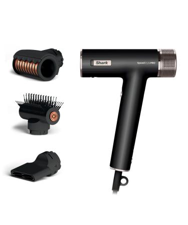 Shark SpeedStyle Pro Professional Performance High-Velocity Hair Dryer System with Scalp Shield and IQ Speed Styling & Drying Suite Straight and Wavy Hair Lightweight Ionic No Heat Damage HD731C (Canadian Version)