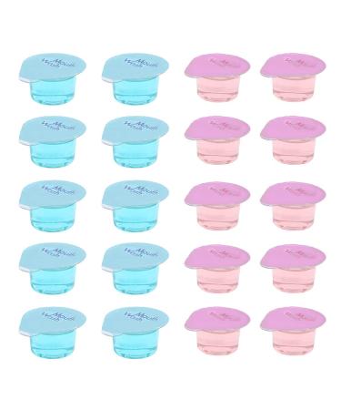 20-pack disposable mouth water for the trip small toilet articles in travel sizes portable mini-mouth water 13 ml jelly cup mouth water keep in a cool place (mint and rose scent)