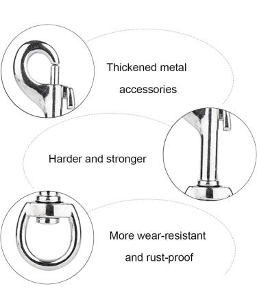 BOBOZHONG Leash Swivel Snap Hooks 12 Pcs 360 Swivel Trigger Clips Heavy Duty Snap Hooks Collar Swivel Snap Hooks Dog Lead Clip Pet Keychain for Dog Leash Collar Webbing Home Outdoor Camping Picnic - Buy Online on GoSupps.com