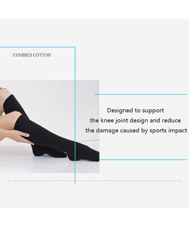 Durable Compression Stockings for Men & Women - 18-21 mmHg Prevent Blood Clots Comfortable & Stylish Black - Buy Online on GoSupps.com