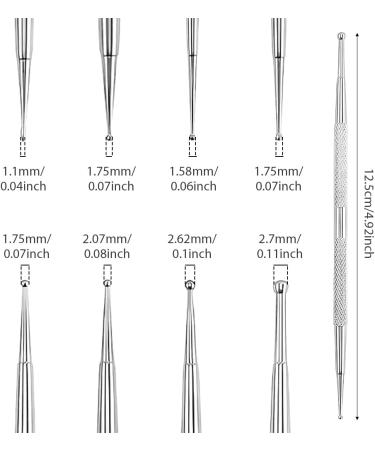 Dotting Tools 4 Pcs Professional Ball End Nail Art Tools Nail Art Pens Stainless Steel Dotting Pen Tool Nail Art Kit Rhinestone Picker Tool Pottery Tools Polymer Clay Tools(silver) - Buy Online on GoSupps.com
