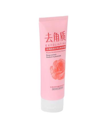Qukaim Exfoliating Gel Exfoliating Gel Moisturizing Exfoliator with Rose Extract 120g Oil Control Cuticle Removal Deep Pore Cleansing