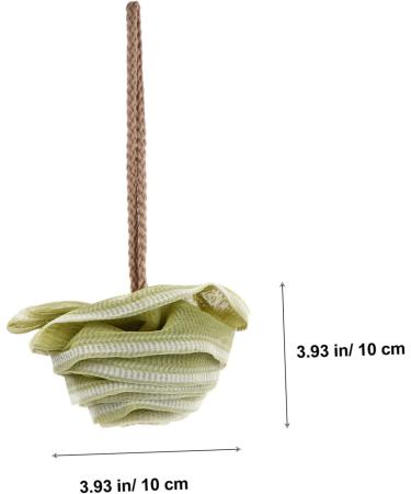 NOLITOY 3pcs Bath Ball Set - Soft Luffa Body Scrubber & Shower Poufs for Luxurious Bathing | Foam Bathroom Loofah & Towel for Adults - Buy Online on GoSupps.com