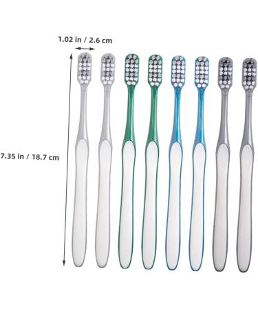 Healvian 8ST Toothbrush - Portable Manual Bristle Brush for Tooth Spot Reduction | Travel-Friendly Household Toothbrush - Buy Online on GoSupps.com