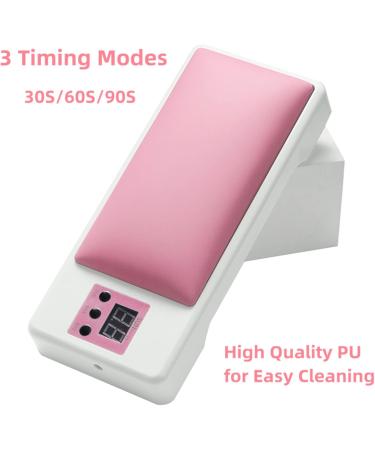 Hand Pillow Nail Lamp - 72W UV Nail Dryer for Gel Polish Curing | LED Light with 3 Timers - Pink | Perfect for Fingernails & Toenails - Buy Online on GoSupps.com