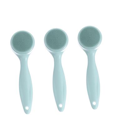3 Sets Cleansing Brush Face Exfoliator Brush Clean Face Wash Silicone Facial Cleansing Brush Pore Cleaning Tool Facial Scrub Brush Face Exfoliating Brush Facial Cleansing Tool Deep