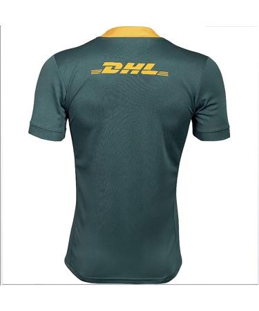 2021 South Africa Rugby Training Jersey - Men's Short Sleeve Springbok Top in Green, Size Large - Buy Online on GoSupps.com