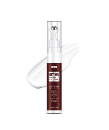 Retinol Firming Under Eye Cream, Anti-Aging Serum for Dark Circles and Puffiness, Under Eye Bags and Wrinkles, Daily Wrinkle Treatment with Collagen