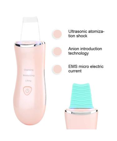 Skin Scrubber Face Spatula for Deep Facial Cleansing - Acne Extraction and Exfoliating Agent - Face Cleaning Machine in Pink - Buy Online on GoSupps.com