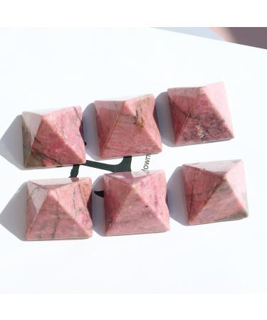 Natural Stone Rhodonite Crystal Pyramid Stone Gemstone Reiki Rose Pyramid Home Decoration Gifts Stone Mineral Specimen - Buy Online on GoSupps.com