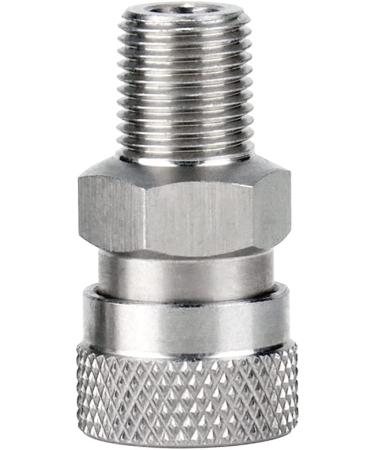 HMKUGO 1/8 NPT Male to 8MM Female Stainless Steel Quick-Disconnect Adapter with O-Ring for PCP Paintball Charging - Buy Online on GoSupps.com