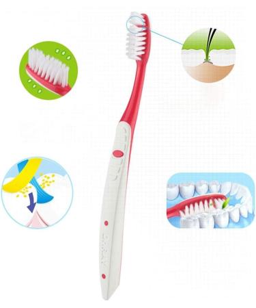 Zumaha Compact 4-Pack Men's Toothbrushes with Tongue Cleaner | Deep Cleaning Stain & Plaque Removal Ergonomic Design - International Shipping Available - Buy Online on GoSupps.com