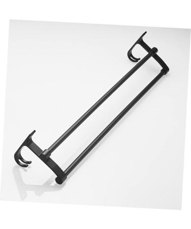 HEMOTON Wall Mounted Hooks Hook Towel Bar Wall Shelf Washcloth Wall Rack Shower Sponge Holder Towel Rack Ledge Take a Bath Black Size 2 - Buy Online on GoSupps.com
