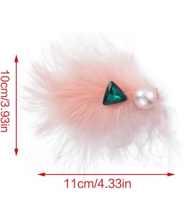 xbiez Girls Hair Clip Sparkly Hairpin Y2K Bunches Headdress Hair Accessories Feather Large Crystal Duckbill Clip Hairpin 3 - Buy Online on GoSupps.com