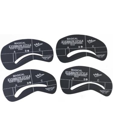 FRCOLOR 24pcs 6 Sets Eyebrow Makeup Templates Eyebrows Shape Tools Eyebrow Templates Mold Sticker Unibrow - Buy Online on GoSupps.com