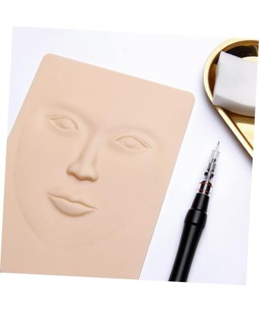 Angoily 1pc Silicone Eyebrow Peel Simulated Skin Training Skin Embroidered Skin Faux Leather Woman Fake Face - Buy Online on GoSupps.com