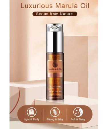 KizaiaCare Marula Oil Intensive Repair for Hair & Skin | 100% Pure Cold Pressed Carrier Oil | Imported from Southern Africa | Color Safe Treatment for Long Lasting Shine | Tangle & Frizz-Free Formula - Buy Online on GoSupps.com