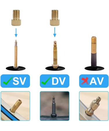 Flintronic Brass Bicycle Valve Adapter - 3 Pack | Durable Brass Auto Ventile Valve with Sealing Ring | Gold Finish for Bikes & Cars - Buy Online on GoSupps.com